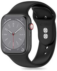 Tech-Protect szilikon szíj Apple Watch 4 / 5 / 6 / 7 / 8 / 9 / SE (38 / 40 / 41 mm) - fekete - dellaprint