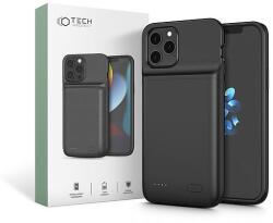 Tech-Protect PowerCase iPhone 12/12 Pro telefonhoz 4800 mAh Powerbankkal - fekete