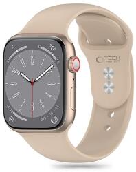 Tech-Protect szilikon szíj Apple Watch 4 / 5 / 6 / 7 / 8 / 9 / SE (38 / 40 / 41 mm) - barna