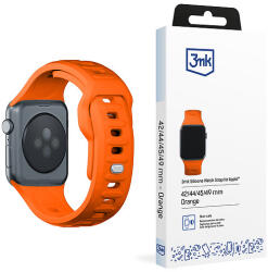 3mk Protection 3mk szilikon óraszíj Apple Watchhoz 42 / 44 / 45 / 49 mm - narancs