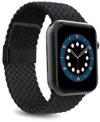 Puro Loop nylon szíj Apple Watchhoz 42 / 44 / 45 / 49 mm - fekete