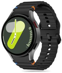 Tech-Protect szilikon sportszíj Samsung Galaxy Watch 4 / 5 / 5 Pro / 6 / 7 / FE készülékhez - fekete