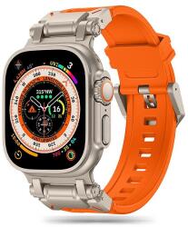 Tech-Protect Delta Pro szíj Apple Watch 4 / 5 / 6 / 7 / 8 / 9 / SE / Ultra 1 / 2 (42/44/45/49 mm) - Titanium Orange