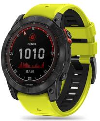 Tech-Protect IconBand Pro szíj Garmin Fenix 3 / 5X / 3HR / 5X Plus / 6X / 6X Pro / 7X készülékhez - lime fekete