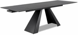 SIGNAL MEBLE Salvadore Ceramic Bővíthető Üvegkerámia Étkezőasztal Antracit (SALVADORESZC180)