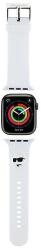 Karl Lagerfeld 3D gumi Choupette fejszíj Apple Watchhoz 42/44/45/49mm - fehér
