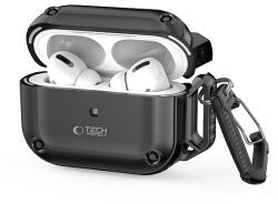 Tech-Protect durva kampós tok karabinerrel Apple AirPods Pro 1/2 készülékhez - fekete