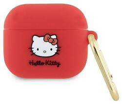 Hello Kitty szilikon 3D Kitty Head tok AirPods 3-hoz - fukszia