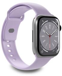 Puro Icon szilikon szíj Apple Watchhoz 42 / 44 / 45 / 49 mm - Levendula (2 db)