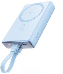 JOYROOM Powerbank Joyroom JR-PBM01 mágneses 10000mAh 20W állvánnyal + Lightning kábel - USB-C - kék
