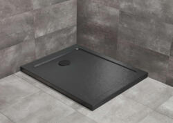 Radaway Doros Stone F zuhanytálca 130x80 ajándék szifonnal, fekete SDRF1380-01-54S (SDRF1380-01-54S)