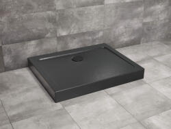 Radaway Doros Stone D akril zuhanytálca előlappal 110x90 cm ajándék szifonnal, fekete SDRD1190-05-54S (SDRD1190-05-54S)