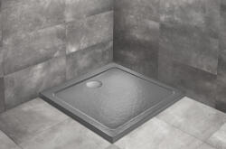 Radaway Doros Stone C akril zuhanytálca 90x90 cm ajándék szifonnal, antracit SDRC9090-01-64S (SDRC9090-01-64S)