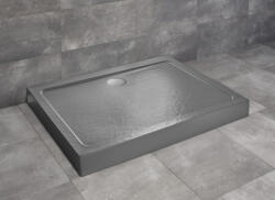 Radaway Doros Stone D akril zuhanytálca előlappal 100x90 cm ajándék szifonnal, antracit SDRD1090-05-64S (SDRD1090-05-64S)