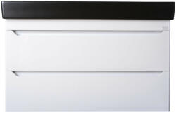  TMP SHARP 100 fali fürdőszobabútor - CeraStyle SHARP FEKETE mosdóval - 100 x 48 cm (400867VB012A32U05) - watermarkt