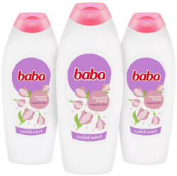 Baba tusfürdő magnólia illattal (3x750 ml) + ajándék matrica + ajándék törölköző