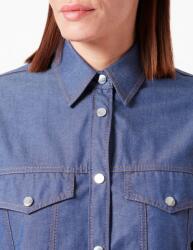 Moschino Damen hosszú ujjú pihentető hosszú ujjú ing zsebbel, 38-as méret, USA (8055204697022)