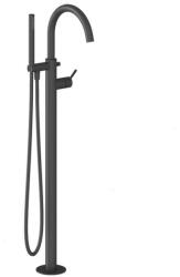 RAVAK Espirit padlón álló kádcsaptelep szettel ES 080.20BLM. RB07G, Black Matt X070501 (X070501)