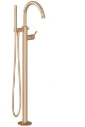 RAVAK Espirit padlón álló kádcsaptelep szettel ES 080.60RGB. RB07G, Rose Gold Brushed X070503 (X070503)