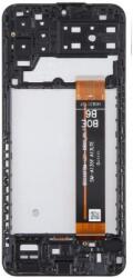 Samsung Galaxy A13 4G Előlap Keret+LCD Kijelző+Érintőpanel, Fekete, Black (GH82-29227A, GH82-29228A) Service Pack, Grade A