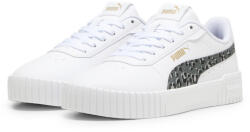 PUMA Carina 2.0 Animal Update Ifjúsági cipők PUMA White Mineral Gray Gold fehér|szürke|sárga