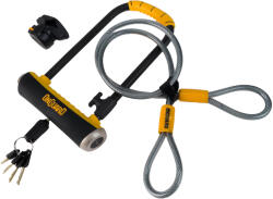 OnGuard PitBull DT 8005 U-LOCK kerékpárzár 5 x Kulcs kóddal + kábel fekete|sárga