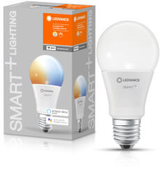 OSRAM SMART+ WIFI vezérlésű, LED fényforrás, Classic forma, szabályozható, 9 W-os, változtatható színhőmérséklet: fehér 2700-6500 K, 806 lm, IP20, 15 000 óra, E27, hangvezérelhető 4058075778412 (40580757784