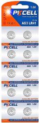 PKCELL BAT-PK56 PKCELL AG3/LR41 alkáli gombelem, 10db/bliszter