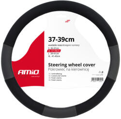 Amio Kormányvédő M Ø 37-39 cm fekete/szürke - AMIO - topboxauto - 2 930 Ft