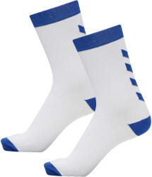 HUMMEL 2-Pack Zokni Element Beltéri Multisport Unisex Felnőtt gyorsan száradó Hummel 30 fehér|kék