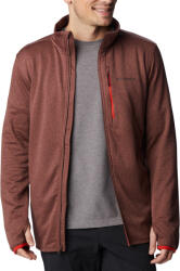 Columbia Férfi Columbia Park View Fleece FZ trekking pulóver XS barna|vörös