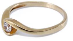 Ékszershop Köves szoliter arany eljegyzési gyűrű (SZ36) - ekszershop - 99 750 Ft