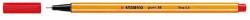 STABILO Liner 0, 4 mm, rosu, STABILO Point 88 (SW168812)