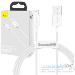 Baseus Superior USB-A - Lightning kábel, 1m, fehér - mobil-box