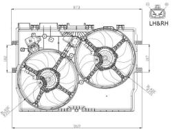NRF ventilátor, motorhűtés NRF 47945 (47945)