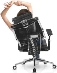 METTA Ergonomikus irodai szék YOGA 4D Triumph, fekete