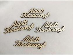  Áldott karácsonyt fa felirat 10 cm
