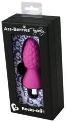 Rocks-Off Dop Anal Cu Vibratii Ass-berries - Raspberry, Roz, 9.5 Cm
