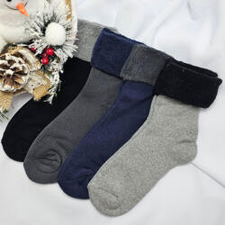  Női vastag zokni visszahajtós-gumi nélküli 4 pár/cs 78574
