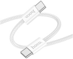 hoco. X104 Type-C - Type-C szövetes kábel 60W 1m (fehér)