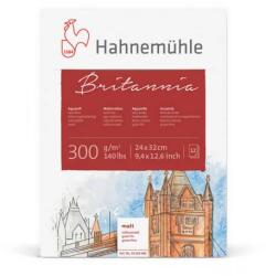 Hahnemühle Britannia akvarelltömb, 300 g, 12 lap, enyhén érdes, 24x32 cm