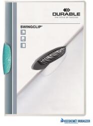 DURABLE Gyorsfűző, klipes, A4, DURABLE "Swingclip® 30", világoskék (DB226014) - kecskemetirodaszer