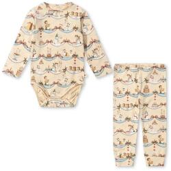 Konges Sløjd baba szett BASIC BODY/PANTS SET GOTS bézs, KS101888 - bézs 74