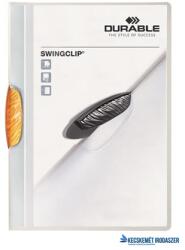 DURABLE Gyorsfűző, klipes, A4, DURABLE "Swingclip® 30", narancs (DB226009) - kecskemetirodaszer