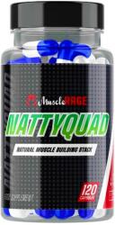 Muscle Rage NATTYQUAD - 4az1ben Izomépítő Stack - Turkesteron + Laxosterone + Ecdysterone + Senactiv - 120 Kapszula - Muscle Rage