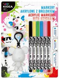 kidea akril filctoll készlet kulcstartóval 6 db-os (MABBKA)