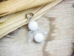 R. M. ékszer Ártatlanság angyal tejkvarc ásvány medál (14324-RM)