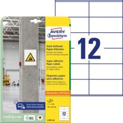 Avery-Zweckform Etichete universale 105x48mm Avery A4, adeziv puternic 20 coli