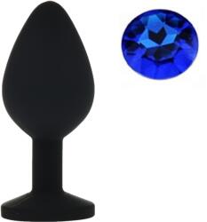 Guilty Toys Dop Anal Silicone Buttplug Medium Negru/Albastru Guilty Toys