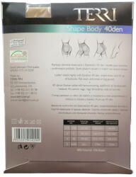 Terri Shape Body 40 denes alakformáló harisnyanadrág 2M-3L-4XL 1db
